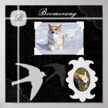 Black-and-white Scrapbook Page Posters