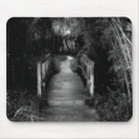 Black and White Secret Garden Photograph Mouse Pads