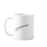 Black and White Shooting Star Coffee Mugs