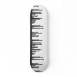 Black and White Skate Board Deck