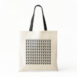 Black and White Skull Pattern. Canvas Bag