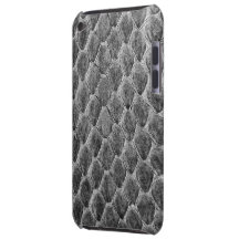 Black and White Snakeskin Scales Barely There iPod Case