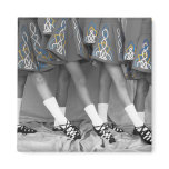 Black and White Soft Shoes Magnet Sq - Customized