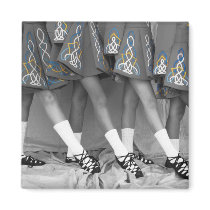 Black and White Soft Shoes Magnet Sq - Customized