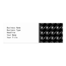Black and White Spiral Swirl Pattern. Business Card Templates