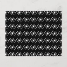 Black and White Spiral Swirl Pattern. Flyer Design