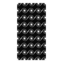 Black and White Spiral Swirl Pattern. Photo Cards