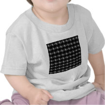 Black and White Spiral Swirl Pattern. T Shirt
