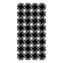 Black and White Spirals Pattern. Picture Card