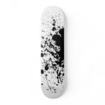 black and white splatter skate board skateboards