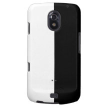 Black and White Split Color Samsung Galaxy Nexus Case
