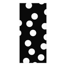 Black and White Spotty Design. Rack Card Template