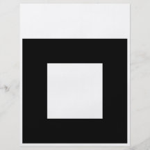 Black and White Square Design. Personalized Flyer