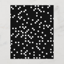 Black and White Square Dots Pattern. Flyer