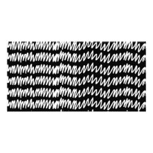 Black and white squiggle pattern. photo card template