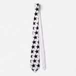 Black and White Star Tie