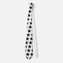 Black and White Star Tie