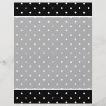 Black and White Stars Pattern. Flyer