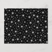 Black and White Stars Pattern. Flyers