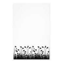 Black and White Stationary Stationery