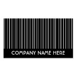 black and white stripes business card