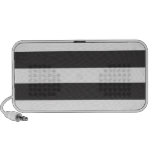Black and White Stripes Doodle Speaker