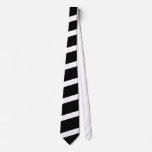 Black and White Stripes Necktie