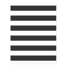 Black and White Stripes Postcard