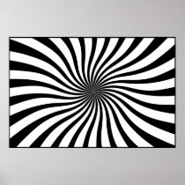 Black and white swirl print