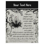 Black and White Swirled  Striped Flyer