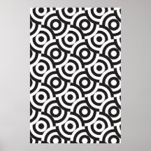 Black and white targets print
