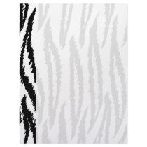 Black and White Tiger Print. Tiger Pattern. Personalized Letterhead
