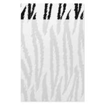 Black and White Tiger Print. Tiger Pattern. Stationery