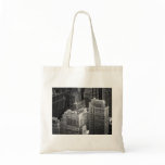 Black and White Tops of NYC Buildings Tote Bag