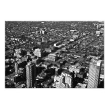 black and white Toronto city photograph