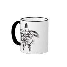 black-and-white-turtle coffee mug