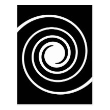 Black and White Twist. Postcard