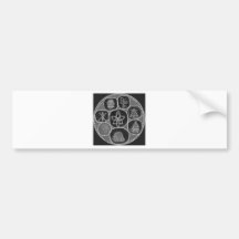 Black and White Version - Reiki n Karuna Bumper Sticker