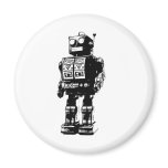 Black and White Vintage Robot