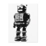 Black and White Vintage Robot