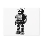 Black and White Vintage Robot