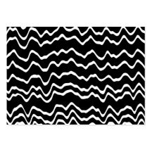 Black and White Wave Pattern. Business Card