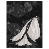 Black and White Wedding Gown