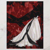 Black and White Wedding Gown Full Color Flyer