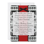 Black and White Wedding Invitation