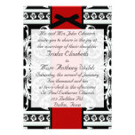 Black and White Wedding Invitation