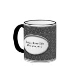 Black and White Wedding Party Personalized Mugs