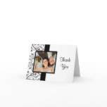 Black and White Wedding Photo Thank You Cards
