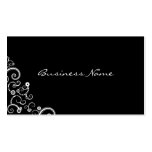 Black and White Whimsical Business Card
