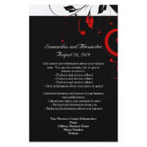 Black and White with Red Reverse Swirl Full Color Flyer
